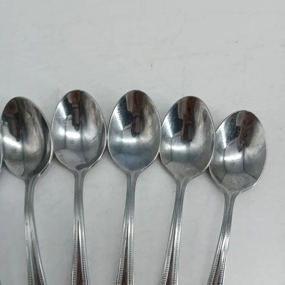 8X Tsp TOWLE Supreme STUART SHELL Stainless Teaspoons
